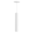 Maxim Lighting Calibro Outdoor Pendant in White, featuring durable aluminum and glass for stylish outdoor illumination.