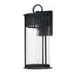 Maxim Lighting Windsor Outdoor Wall Sconce in Black Patina finish, featuring a classic design with steel and glass elements for elegant outdoor illumination.