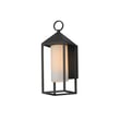 Maxim Lighting Aldous Outdoor Wall Sconce in Black, featuring durable aluminum and glass for stylish outdoor illumination.
