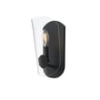 Maxim Lighting Armory Wall Sconce in Black, featuring durable steel and glass for stylish home illumination.