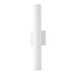 Maxim Lighting Calibro Outdoor Wall Sconce in White, featuring durable aluminum and glass for stylish outdoor illumination.