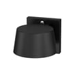 Maxim Lighting Gateway Outdoor Wall Sconce with a sleek black finish and durable polycarbonate construction, mounted on an exterior wall.