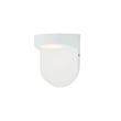 Maxim Lighting Ledge Outdoor Wall Sconce in White finish, featuring an Aluminum frame and Glass panel, elegantly illuminates an exterior wall.