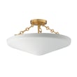 Maxim Lighting Artemis Flush Mount in Natural Aged Brass, stylish steel design for elegant home lighting.