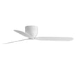 Maxim Lighting Lowell Indoor Ceiling Fan in Matte White finish, featuring ABS blades and a sleek, modern design suitable for contemporary interiors.