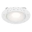 Maxim Lighting Crisp Trimless LED Downlight in White, made of Aluminum, Steel, and PC for modern lighting solutions.