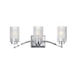Maxim Lighting Rigata Bath Vanity in Polished Nickel finish with steel and glass construction, featuring sleek, modern design and elegant light fixtures.
