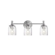 Maxim Lighting Swirl Bath Vanity with Satin Nickel finish, featuring a modern design with swirling steel and glass elements.