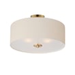 Maxim Lighting Bongo Convertible Pendant in Natural Aged Brass with Steel, Linen, and Glass for stylish home illumination.