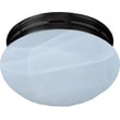Maxim Lighting Essentials 588x Flush Mount in Oil Rubbed Bronze finish with a sleek Glass shade, perfect for modern and elegant ceiling illumination.