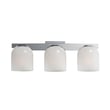 Maxim Lighting Scoop Bathroom Vanity Light in Polished Chrome finish with steel and glass construction, featuring a sleek, modern design with curved elements.