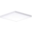 Maxim Lighting Trim Flush Mount with a white polycarbonate and steel finish, featuring a sleek, modern design perfect for any contemporary space.