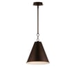Maxim Lighting Veritas Pendant in Chestnut Bronze finish, featuring a steel frame with an elegant, modern design and soft, diffused lighting.