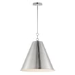 Maxim Lighting Veritas Pendant in Satin Nickel finish, featuring a sleek steel design with a modern, minimalist aesthetic.