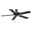 Maxim Lighting Basic-Max Outdoor Ceiling Fan in Black, made of durable steel, perfect for enhancing outdoor spaces.