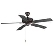 Maxim Lighting Basic-Max Outdoor Ceiling Fan in Oil Rubbed Bronze, durable steel construction for stylish outdoor cooling.