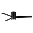 Maxim Lighting Tanker Hugger Ceiling Fan with Light in Black finish, featuring a sleek design with steel blades and integrated light fixture.