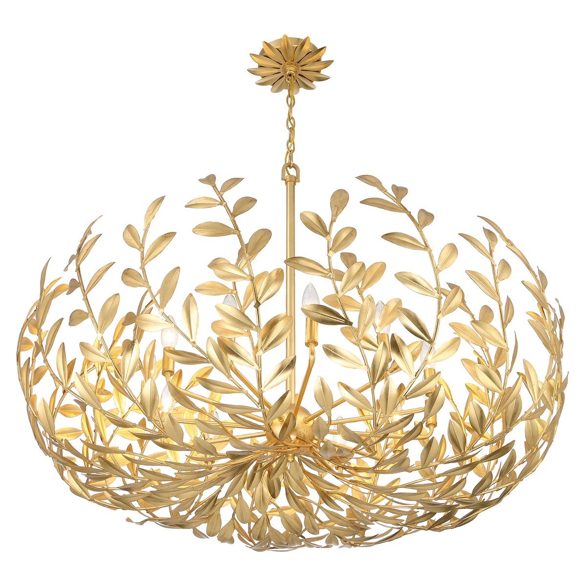 Crystorama Broche Bowl Chandelier | Lightopia