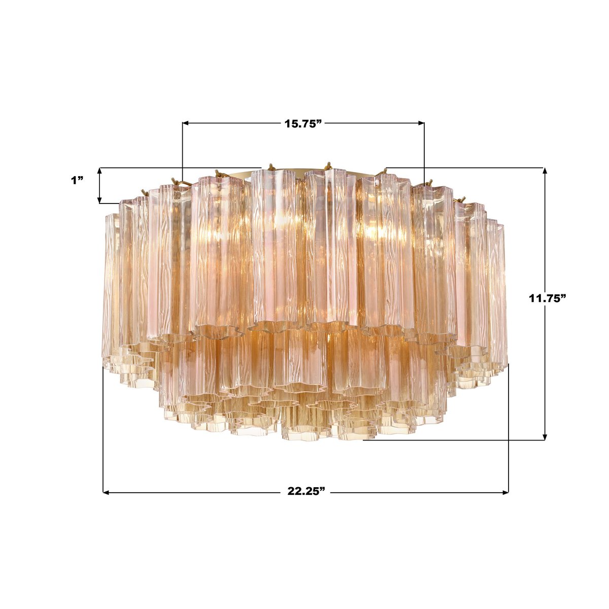 Crystorama Addis Flush Mount | Lightopia