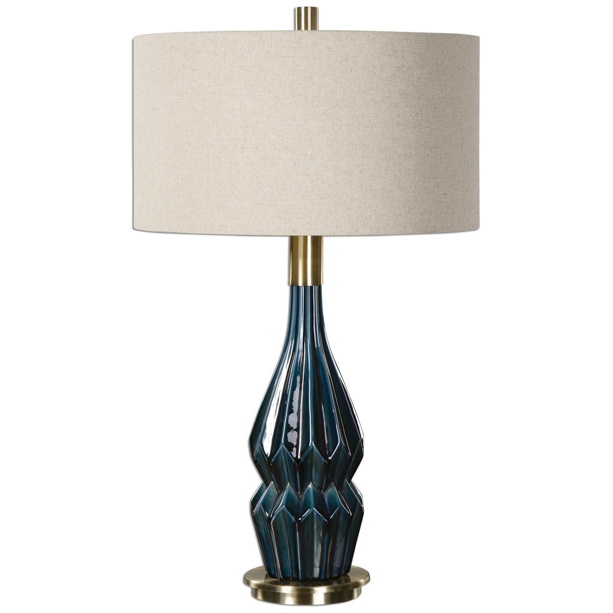 Uttermost Prussian Blue Ceramic Lamp - Thumbnail 5