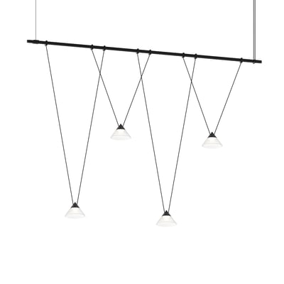 Suspenders 1-Tier V-Line Linear Chandelier