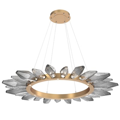 Rock Crystal Radial Ring Chandelier