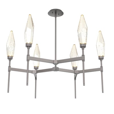 Rock Crystal Round Belvedere Chandelier