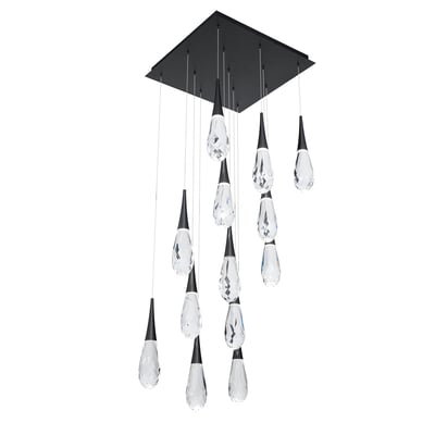 Hibiscus LED Square Multi Light Pendant