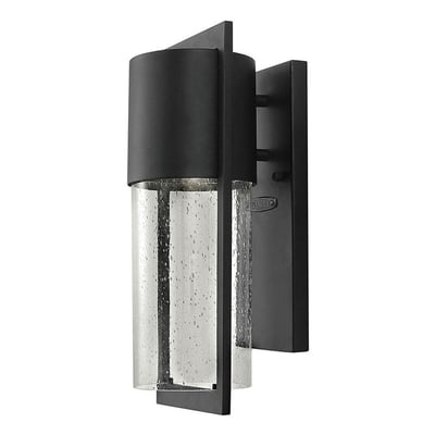 Shelter Outdoor Wall Sconce Black OPEN BOX