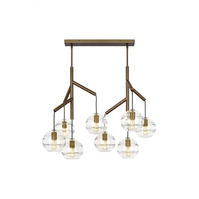 Sedona Double Chandelier Aged Brass OPEN BOX