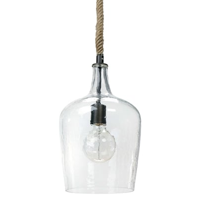 Hammered Pendant Clear OPEN BOX