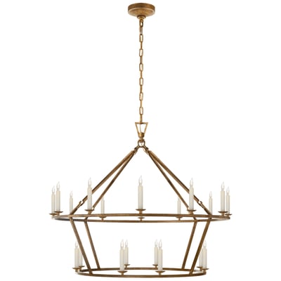 Darlana Large Two-Tiered Ring Chandelier - Thumbnail 5