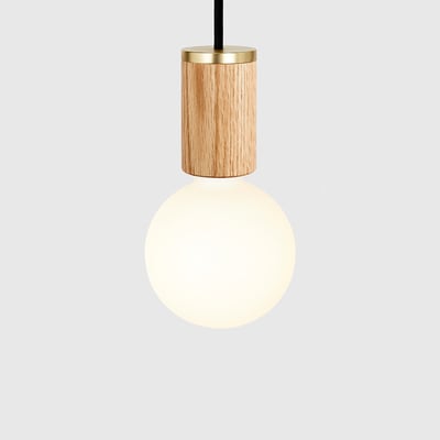 Sphere III Pendant Light in Walnut - Thumbnail 3