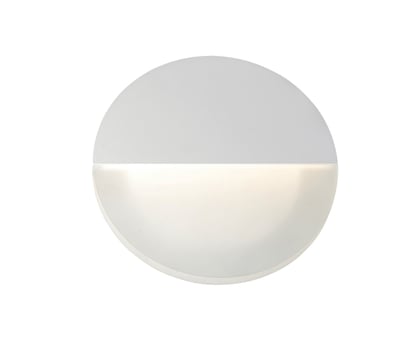ET2 Alumilux Glow Outdoor Wall Sconce in White Aluminum, stylish lighting for outdoor spaces, enhancing ambiance and safety.