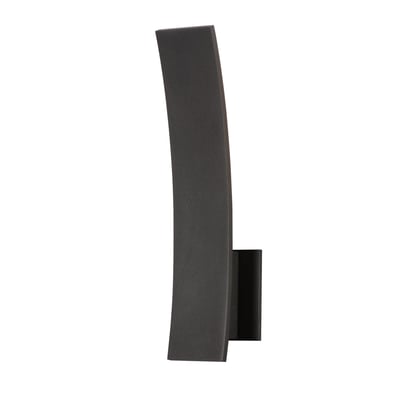 ET2 Alumilux Prime Outdoor Wall Sconce in Black, made of durable aluminum, enhances outdoor spaces with modern elegance.