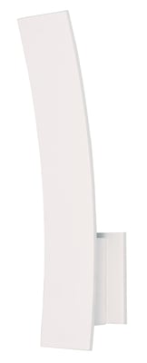 ET2 Alumilux Prime Outdoor Wall Sconce in White, made of durable aluminum, perfect for modern outdoor lighting.