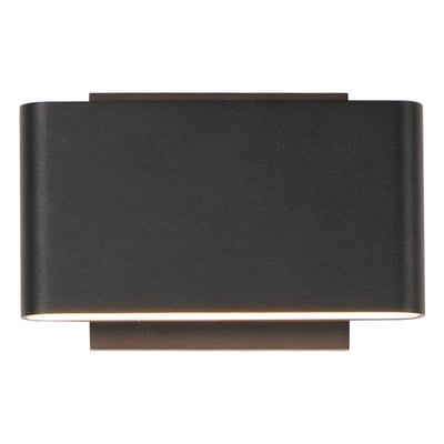 ET2 Alumilux Spartan Outdoor Wall Sconce in Black, made of durable aluminum, perfect for enhancing outdoor spaces.
