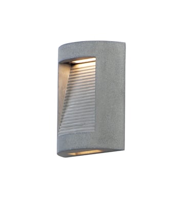 ET2 Boardwalk Outdoor Wall Sconce in Greystone finish, made of durable aluminum, perfect for enhancing outdoor spaces.