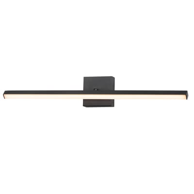 ET2 Hover Wall Sconce in Black finish, featuring a sleek, modern design with an aluminum frame and minimalist aesthetic.