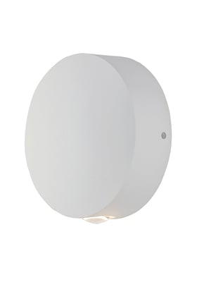 ET2 Alumilux Glint Outdoor Wall Sconce in White, made of durable aluminum, perfect for enhancing outdoor spaces.