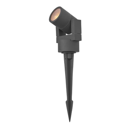 ET2 Alumilux Landscape LED Light in Black, featuring durable aluminum and glass construction for outdoor illumination.