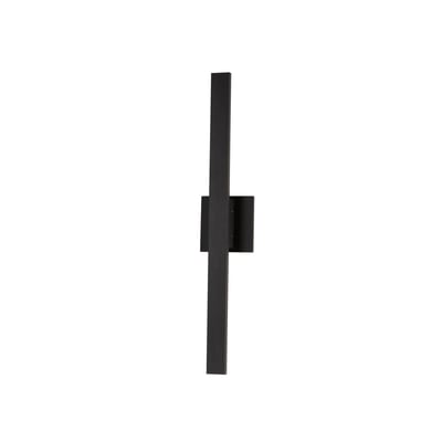 ET2 Alumilux Line Linear 120V Outdoor Wall Sconce in Black, made of durable Aluminium for stylish outdoor lighting.
