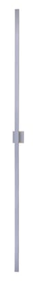 ET2 Alumilux Line Linear 120V Outdoor Wall Sconce in Satin Aluminum, stylish aluminum lighting for outdoor spaces.