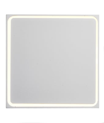 ET2 Alumilux Outline Outdoor Wall Sconce in White Aluminum, stylish lighting solution for outdoor spaces.