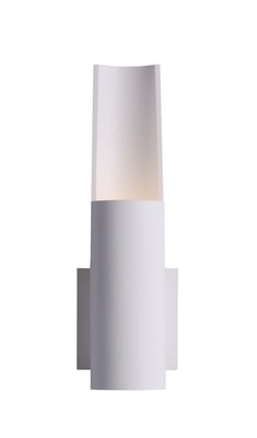 ET2 Alumilux Runway Outdoor Wall Sconce in White Aluminum, perfect for modern outdoor lighting solutions.