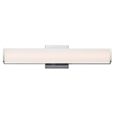 ET2 Baritone Bathroom Vanity Light in Polished Chrome, featuring sleek Aluminium and Glass design for modern bathrooms.