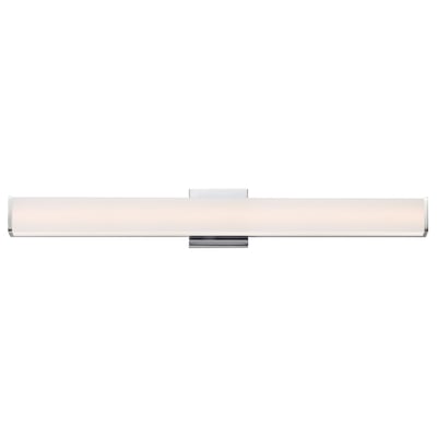 ET2 Baritone Bathroom Vanity Light in Polished Chrome, featuring sleek Aluminium and Glass design for modern elegance.
