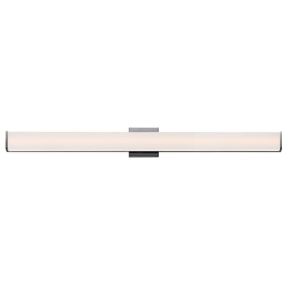 ET2 Baritone Bathroom Vanity Light in Satin Nickel, featuring sleek Aluminium and Glass design for modern bathrooms.