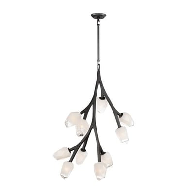 ET2 Blossom Multi-Light Pendant in Black Steel, featuring elegant design and modern lighting for stylish interiors.