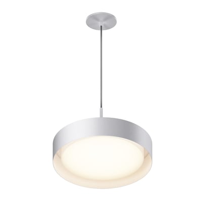 ET2 Echo Pendant Light, featuring a sleek Aluminum design with a White finish, elegantly suspended to illuminate modern interiors.